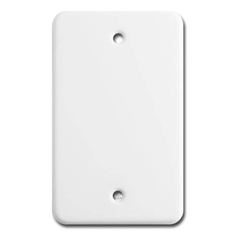 electrical blank box|blank wall plate no holes.